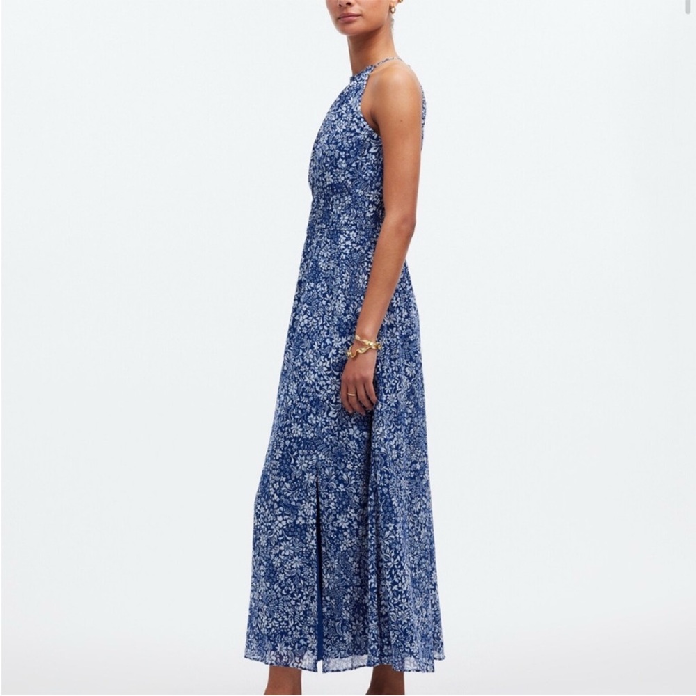 Madewell Blue Floral Maxi Dress